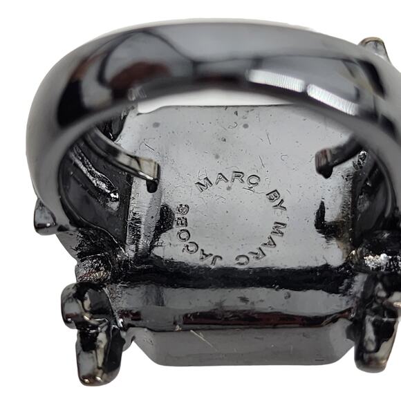 Marc by Marc Jacobs Ring Lot Black Ring and Gold Art Deco Rings - Picture 5 of 6